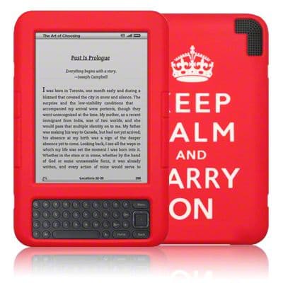 KINDLE 3 RED GEL SKIN COVER